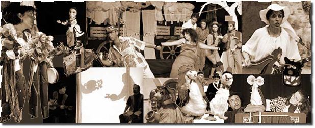 Gli spettacoli teatrali del Draghetto: teatro per bambini e ragazzi, teatro di strada, teatro di interazione sociale, burattini, pupazzi, trampoli